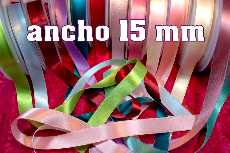 CINTA DE RASO 1.5 cm varios colores