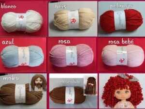 LANAS acrílicas VARIADAS DE CALIDAD 100 grs