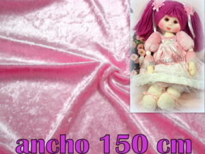 TERCIOPELO TORNASOLADO  ROSA bebe