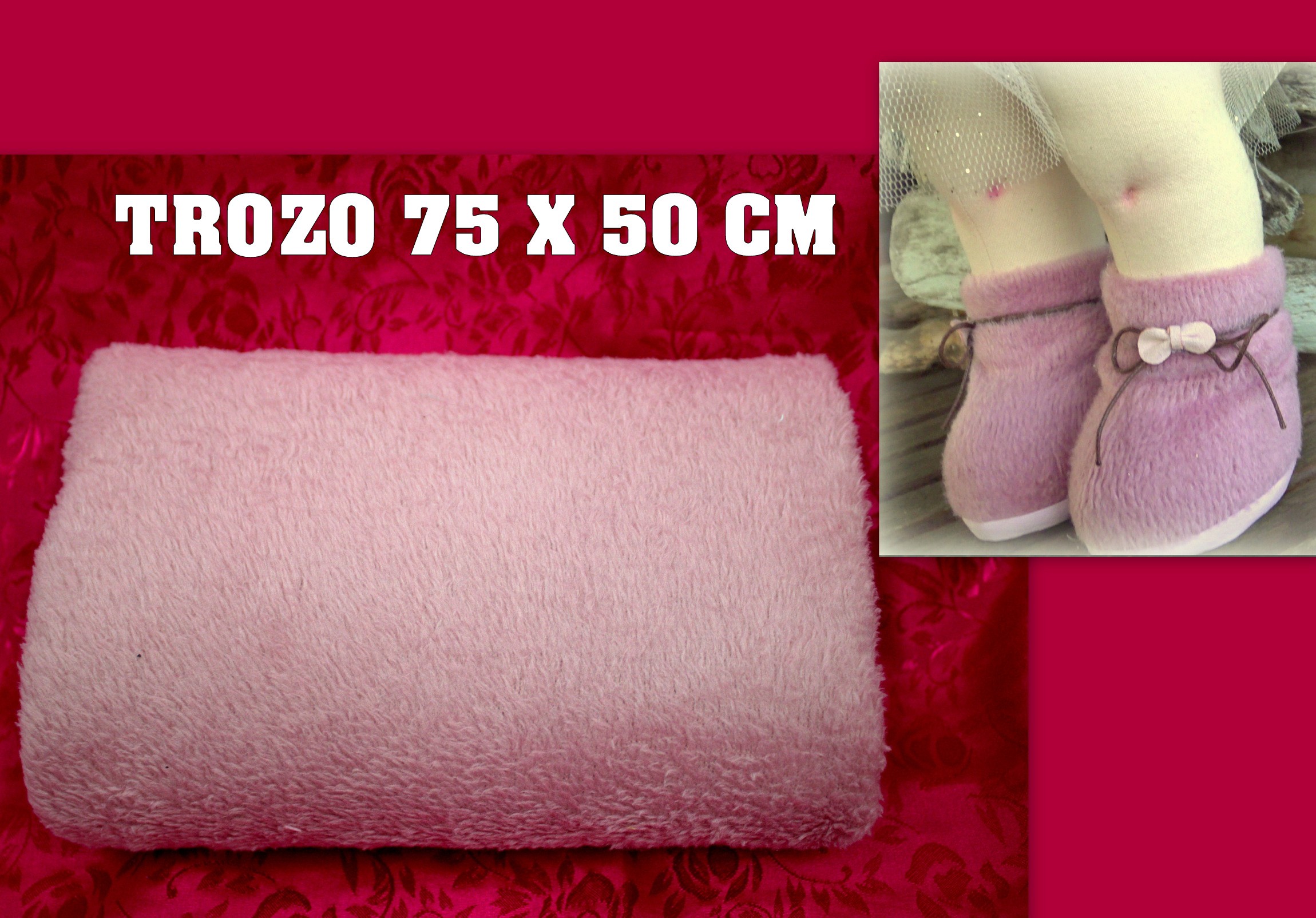 trozo DE CORALINA rosa palo EXTRA SUAVE
