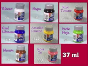 PINTURAS ACRILEX TEXTIL 37 ml