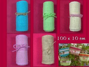 1 metro de CINTA DE YUTE elige tu color