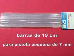 6 BARRAS DE SILICONA DE 7 mm diametro