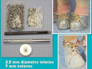 KIT OJALES plateados 3,5 mm