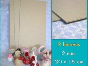 2 LAMINAS DE CARTÓN PIEDRA 2 mm