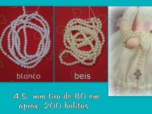 TIRA DE PERLAS 4.5 mm elije color