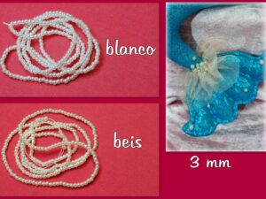TIRA DE PERLAS 3 mm elije color