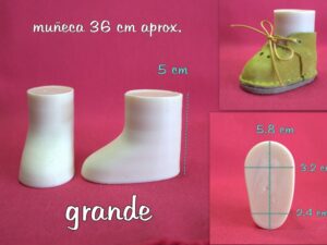 HORMA DE RESINA GRANDE 5.8 cm ( muñecas 36 cm aprox.)