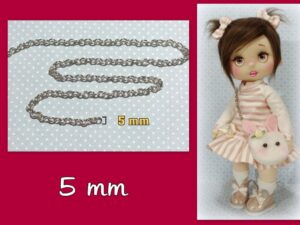 CADENA DE ACERO INOXIDABLE 5 mm