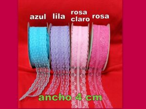 ENCAJE ECONÓMICO  poliester ELIGE COLOR