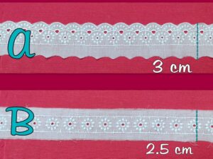 TIRA BORDADA Y ENTREDÓS BLANCO elige