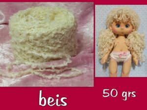 LANA DE NUDOS BEIS ( 50% lana-50% acrílico ) ovillo 50grs