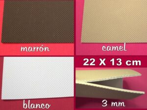 Pack 3 SUELAS de CAUCHO con TEXTURAS 4 mm