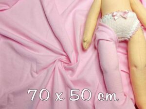 RETAL DE punto FINO color ROSA BEBÉ