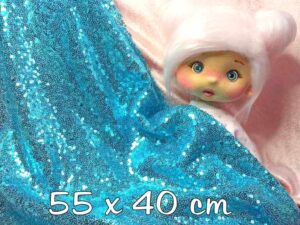 RETAL TUL lentejuelas AZUL