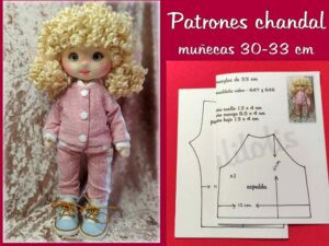 PATRONES CHÁNDAL muñecas 30-33 cm