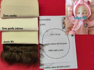 PAKC de telas color M1 bebé 45 cm