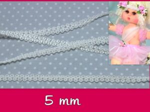 PASAMANERÍA BLANCA tornasolada 8 mm