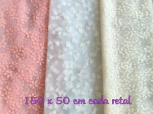 PAKC 3 RETALES de TUL RELIEVE