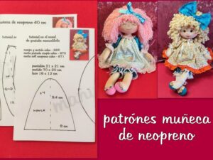 PATRÓN MUÑECA blandita de neopreno 40 cm