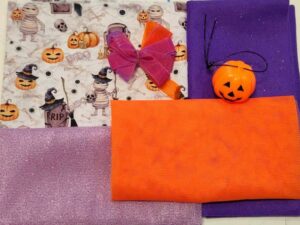 PAKC 4 TELAS + cintas + calabaza de HALLOWEEN