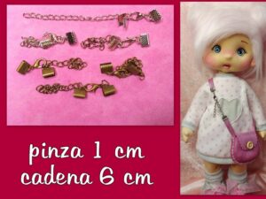 6 GANCHOS de latón COLOR plateado-oro viejo