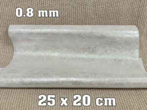RETAL DE PIEL plata metalizado 0.8 mm