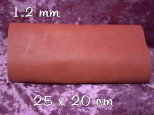 RETAL DE PIEL rojo anaranjado 1.2 mm