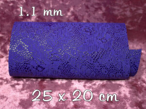 RETAL DE PIEL azul kléin TEXTURA ENCAJE 1.1 mm