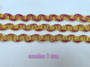 CINTA FANTASÍA fucsia-dorado