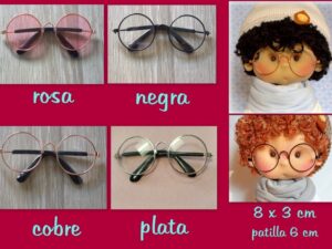GAFAS DE METAL muñecas