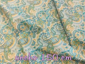 ALGODÓN ESTAMPADO tonos azules