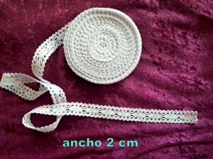 ENCAJE DE ALGODÓN blanco