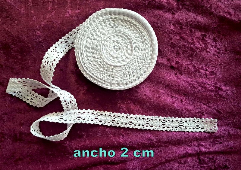 ENCAJE DE ALGODÓN blanco
