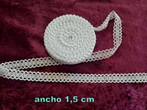 ENCAJE DE ALGODON blanco