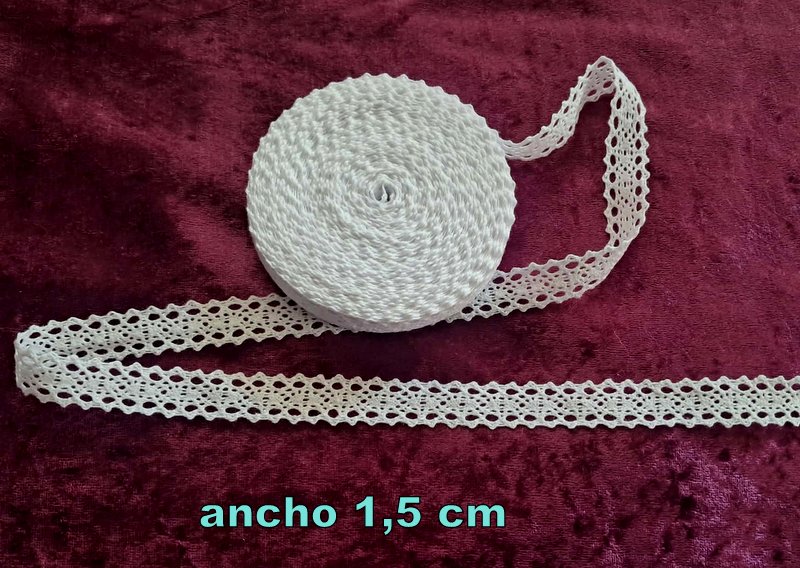 ENCAJE DE ALGODON blanco