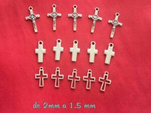 PACK DE 15 CRUCES PLATEADAS (A)