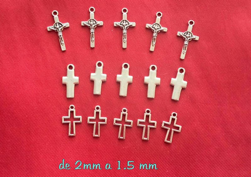 PACK DE 15 CRUCES PLATEADAS (A)