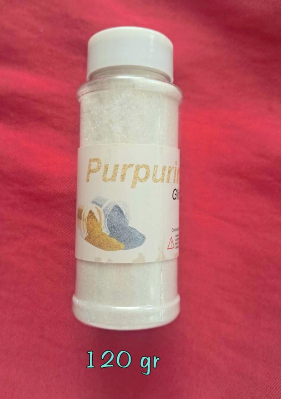 BOTE DE PURPURINA BLANCA 120 gr