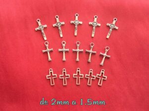 PACK DE 15 CRUCES PLATEADAS (C)