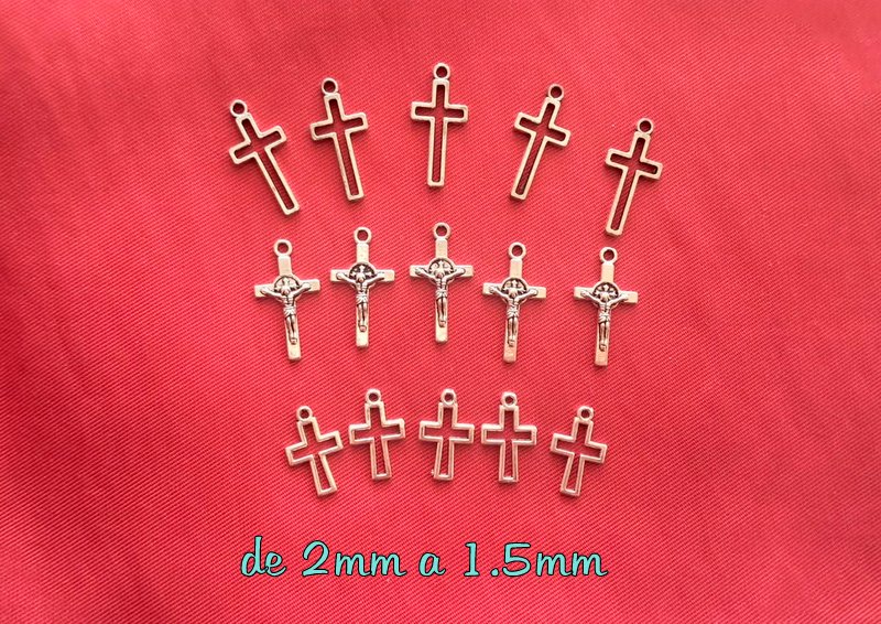 PACK DE 15 CRUCES PLATEADAS (D)