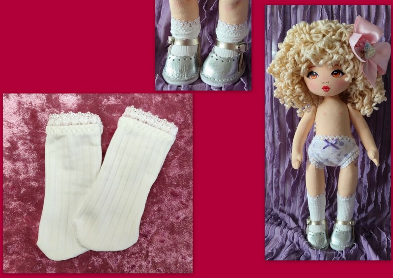 CALCETINES PARA MUÑECAS ( muñecas 30-33 cm )