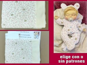CORALINA erizos + PUÑOS + PATRONES opcional ( pijama bebé )